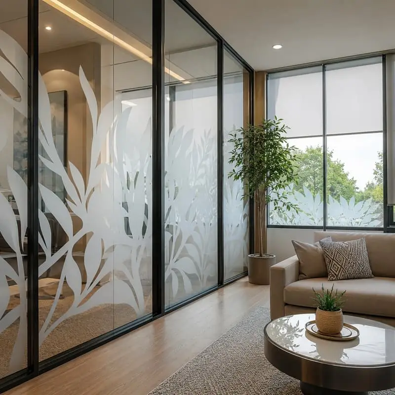 Decorative and frosted commercial film