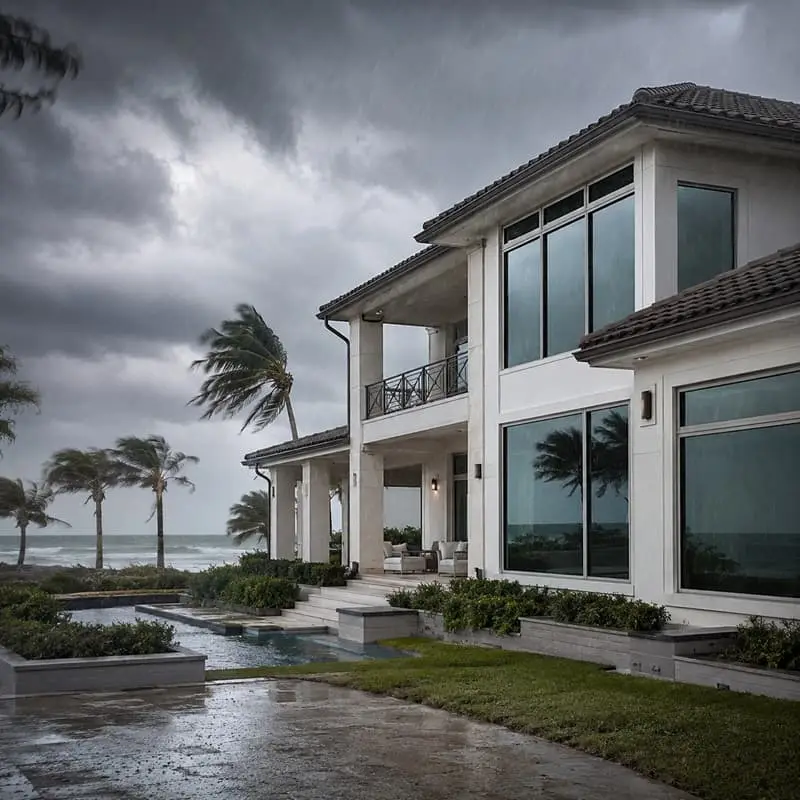 Security and hurricane protection window film